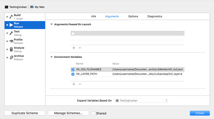 xcode variables